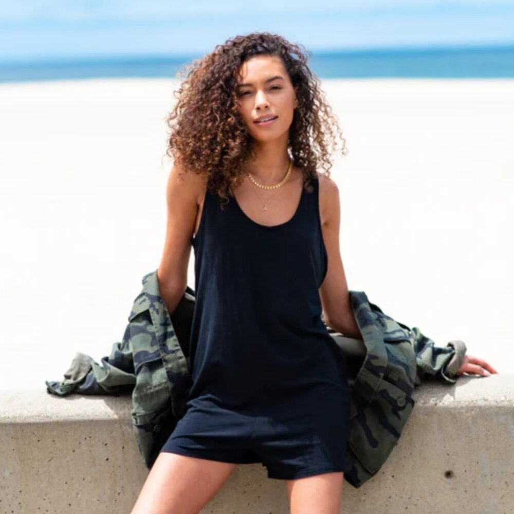 Smash + Tess Shorty Romper Black Size XS